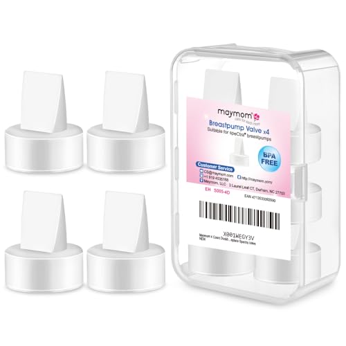 Image of Maymom Duckbill Valves Compatible with Spectra S1 S2 9 Plus Dew 350 Not Original Spectra Pump Parts S2 Accessories Replace Valve (White, 4ct)