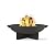 Anson 36" Round Steel Wood Burning Fire Pit in Gray by Real Flame