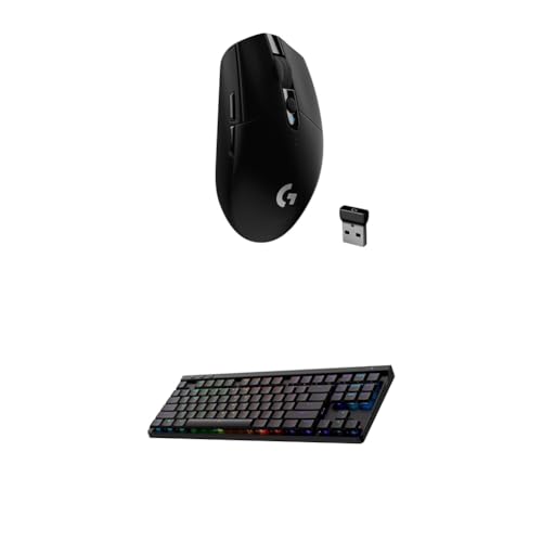 Image of Logitech G305 Lightspeed Wireless Gaming Mouse + G515 TKL Wireless Gaming Keyboard (Tactile) Bundle: Black