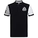 Newcastle United FC Official Gift Mens Contrast Sleeve Polo Shirt Black Large