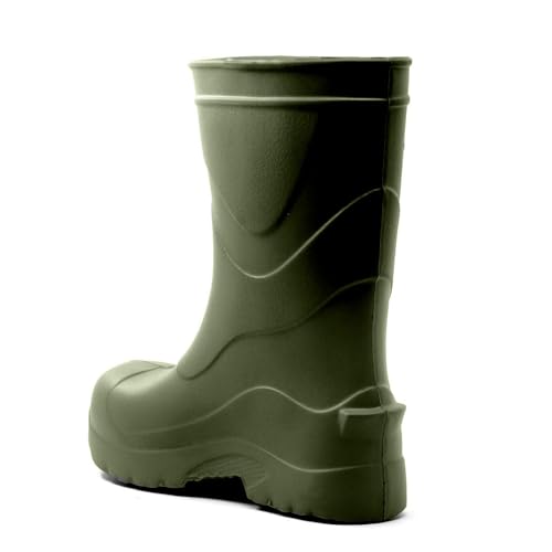 Bota Galocha Eva Verde Militar Ultraleve Para Frio Chuva
