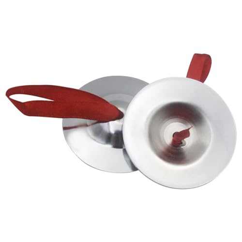 Flaroey Platillos para los Dedos Danza del Vientre Baile con los Dedos Zills para los Dedos Instrumento Musical para Bailarines Fiesta Par Plata