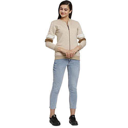 Image of PINACOLADA Women Stylish Solid Casual Jacket(AWZ19 JKSLD W PLN CR AZ M)