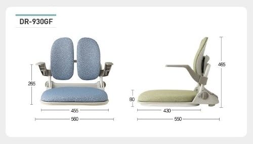 DR-930GF, Portable Folding Floor Chair : Color - Lip Gray Fabric