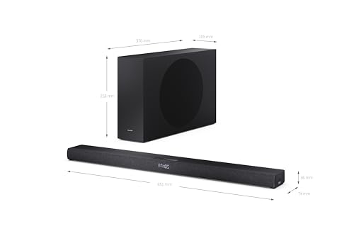 Barre de son Sharp HT SBW320 2.1 canaux avec subwoofer 5 25 et connectivité filaire & sans fil Neuf - vue 10