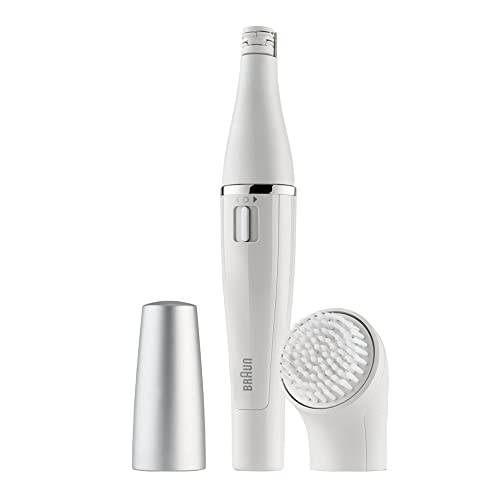 Depiladoras Faciales Braun Face 810 - Depiladora facial con cepillo limpiador facial, color blanco