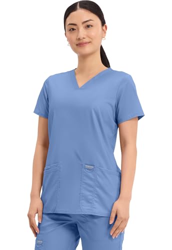 Image of Cherokee Medical Women's Scrub Top V-Neck Modern Classic Fit with 3 Pockets, Ultra Soft and 2-Way Stretch Fabric - WW620