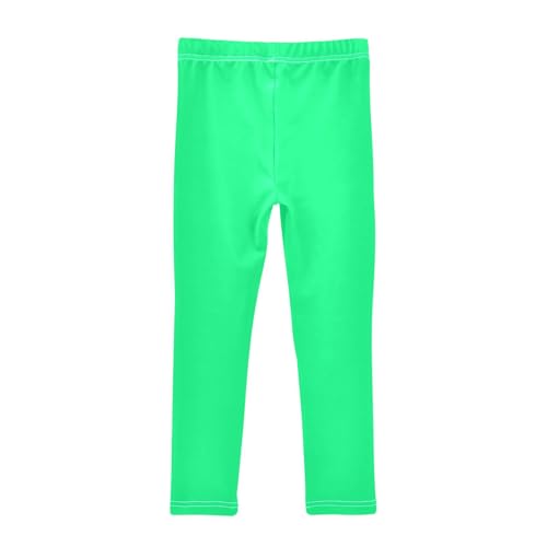 Girl Leggings Casual Yoga Pants Dance Tights Trousers Girls Printed Leggings, Spring Green, 4T2