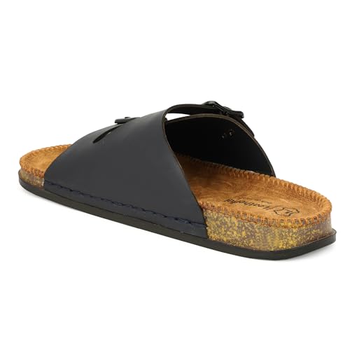 Image of Leatherful Men's premium leather slipper | Genuine Leather upper | Suede Leather Insole | PU sole | Stylish flip flop for men |