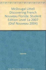 Hardcover Discovering French Nouveau Florida: Student Edition Level 1a 2007 Book