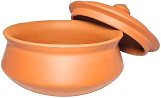 Clay Handi for Cooking & Dahi – Perfect for Gas Stove & Open Flame | Natural, Handmade Indian Clay Pot | Large Clay Handi for Dahi | Traditional Clay Cooking Pot | Made in India