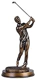 HANDIYA Skulptur Handwerkliche Golf Sportfigur Statue Harz Skulptur Home Decoration Wohnzimmer Zubehör Handwerk Figuren Büro Paar Dekoration Kunst Geschenke (Color : A)