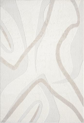 Tapete Abani Nomad 8 x 10 pies Cream Beige miniatura 3