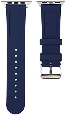 AISPORTS Compatible for Apple Watch Strap 49mm 46mm 45mm 44mm 42mm Silicone, Soft Sport Wristband Metal Buckle Bracelet Replacement Strap for Apple Watch Ultra 2/Ultra/Series 10/9/8/7/6/5/4/3/2/1/SE