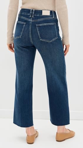 PAIGE Women's Anessa with Set in Pockets + Raw Hem Jeans3