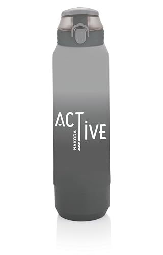 Image of Nakoda Zenon Water Bottles Stainless Steel Insulated Hot & Cold Flask -700ml, Water Bottle Ideal for Home, Office, Gym, Outings, and School - Grey