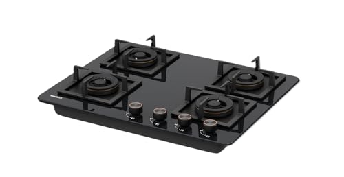 Havells Regio Built-in-HOB 4 Brass Burner LPG Gas Stove | Removable Drip Tray | Soft Touch, Ergonomically Designed Knobs | 2 Years Comprehensive... - Image 5
