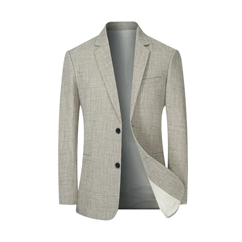 Men's Korean Style Slim Fit Lightweight Breathable Versatile Business Casual Wrinkle-Resistant Blazer3