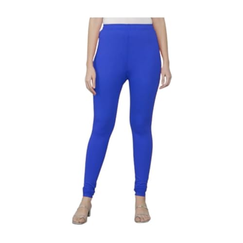 Image of Tanu Women's Cotton Leggings | Ultra-Soft, Stretchable and Comfortable | Casual Slim Fit Full Length Leggings for Women and Girls (Combo Pack of 3)
