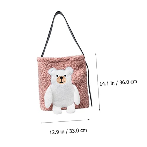 VALICLUD Bolsa De Ombro De Urso Bolsa Feminina Bolsa Crossbody Para Bolsa De Ombro Bolsa De Pelúcia