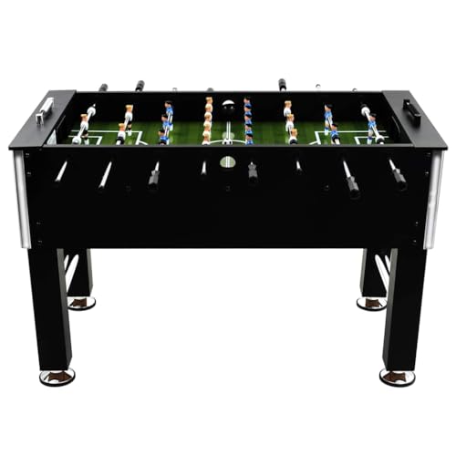 vidaXL Kickertisch 60kg Stahl Schwarz Tischkicker Tischfußball Fussballtisch – Bild 4