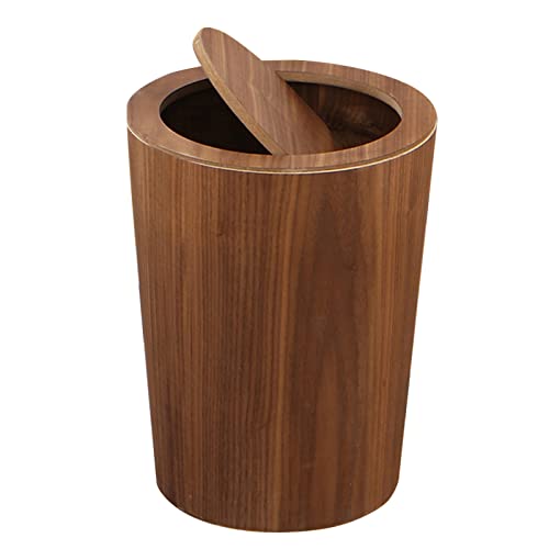 ZHZ-DT Armario de Madera Bolsera de papelería Moderno Residuos Basura Papel Basura Bucal de Basura para Baño de Baño Cocina Oficinas Dormitorias, Ronda Cover