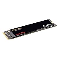 SanDisk Extreme PRO M.2 NVMe 3D SSD 500 GB interne SSD (Lebensdauer von bis zu 300 TBW, 3D-NAND-Technologie, 3.400 MB/s Lesegeschwindigkeiten, 410.000 IOPS) – Ansicht 3