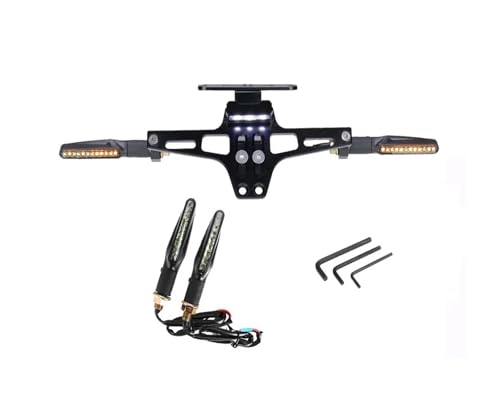 Support plaque moto universel pour corriger une bavette cassée et fixer proprement votre plaque