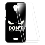 ESACMOT Bedruckte Hülle + 2 Glas Schutzfolie Kompatibel mit Wiko U Feel Fab 4G, Stoßfeste Weiche Cover & HD Klare Tempered Glass Folie (Nicht berühren)