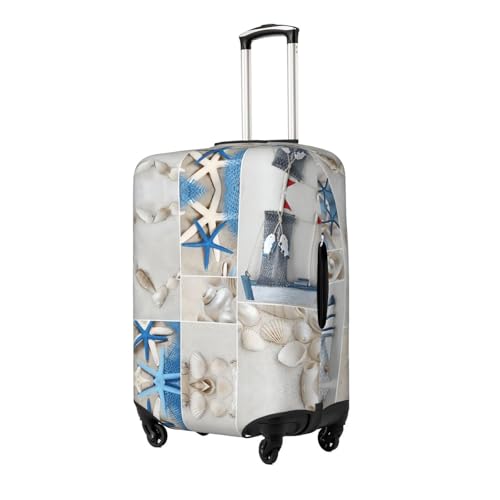 Starfish And Lighthouse Print Luggage Suitcase Cover Protector Luggage Washable Covers With Concealed Zipper2