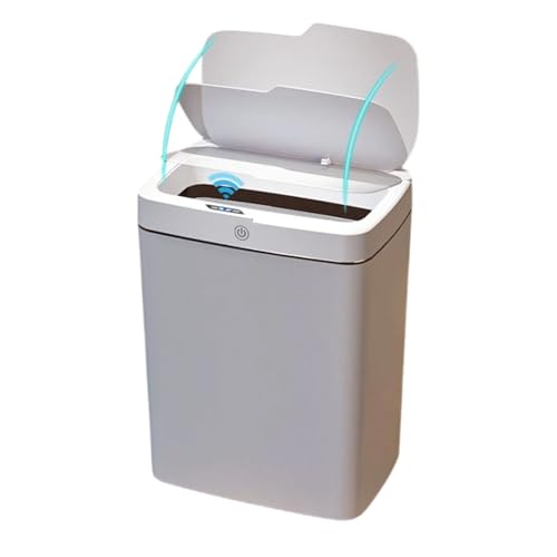 Cubo de basura automático genérico,Detector de movimiento para basura | Papelera de 18L impermeable con cierre automático para lavandería, habitaciones, salón y dormitorio