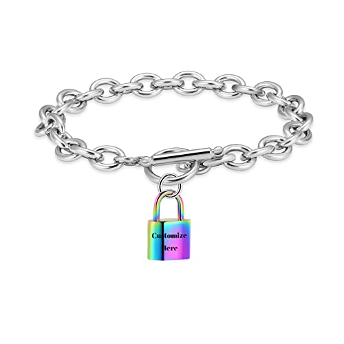 constantlife Lock Cremation Urn Bracelet for Ashes - Stainless Steel Pendant Keepsake Bracelet Memorial Human Pets Ash Holder Hand Chain Jewelry2