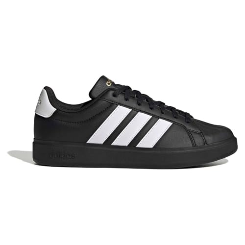 adidas Uomo Streettalk Shoes, Core Black/Ftwr White/Matte Gold, 40 2/3 EU