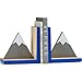 Snow Mountain Bookends Drewno Book Storpers Office Kreatywna książka Uchwyt Półka Heavy Duty Książki Końcówki do półki Korek