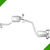 w201 edelstahl auspuffanlage  Mercedes 190 1,8 2,0 W201 Mitteltopf Endtopf Auspuff Anbausatz