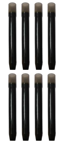 Image of Black Colour Ink Cartridge for Pilot Pens V5 and V7 Model in a Pack of Eight (08)
