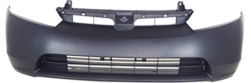 Garage-Pro Front Bumper Cover Compatible With 2006-2008 Honda Civic, Primed, Sedan CAPA