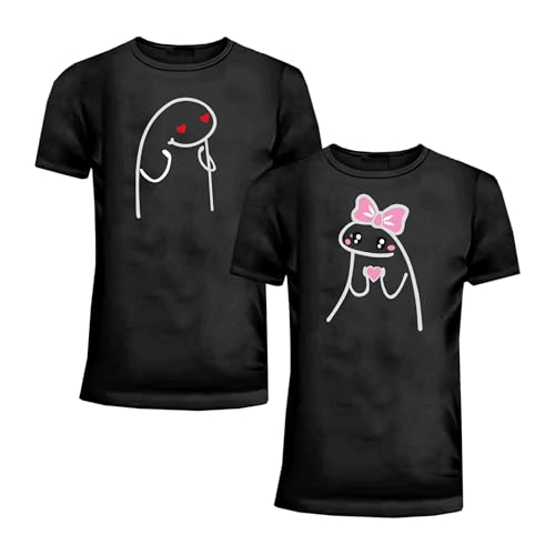 Matching Couple Shirts His and Hers Funny Man Women Husband and Wife T-Shirts Set Couples Outfit Valentine. 55 WomenXL/MenXl Black