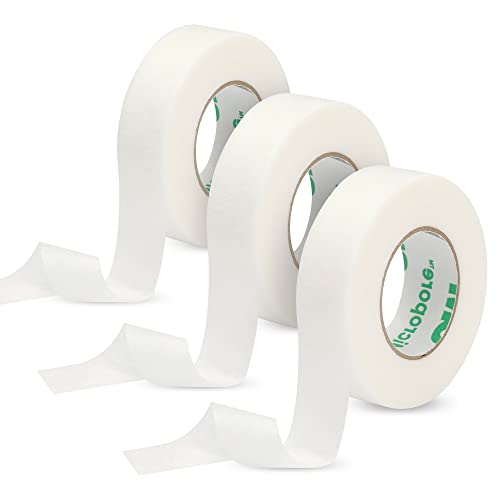 Beauty7 3 x 3M Rollen - Pflaster für die Wimpernverlängerung - Eyelash Extensions - Klebepflaster - Eyelash Extension - Weißes Papiergewebeband für Wimpernverlängerungsversorgung - Kosmetikstudio Cover