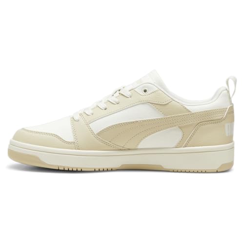 PUMA Mens Rebound V6 Low Cv Lace Up Sneakers Shoes Casual - Beige, White - Size 13 M3