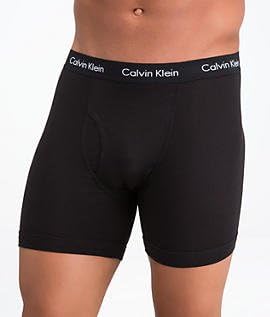 Calvin Klein Men's Cotton Stretch Multi-Pack Boxer Brief Large Silver Nickel/Dark Violet/Ignite Red