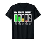 Funny Introvert My Social Energy Low Battery Gifts