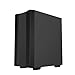 DeepCool CC560 V2 Mid-Tower ATX PC Case, 4X Pre-Installed 120mm LED Fans, Tempered Glass Side Panel, Black