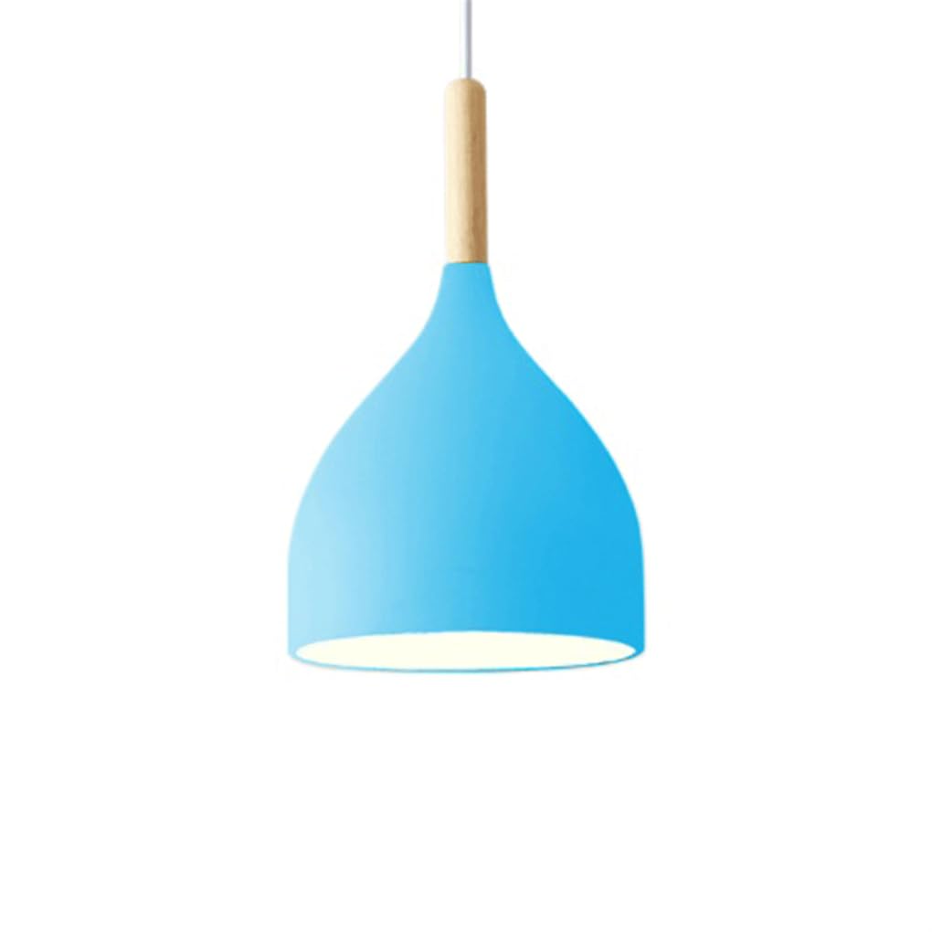 Lustre orange vif petit abat-jour de plafond ambiance chaleureuse