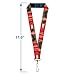 Buckle-Down The Coca-Cola Company Lanyard, Vintage Coca Cola Delicious Go Refreshed and Bottle Red, Elastic