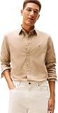 Tommy Hilfiger Camisa Flex Poplin Solid RF MW0MW37550 L/S para Hombre, Beige, M, Beige (Coastal Taupe), M