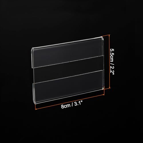 Set de 6 Marcos Publicitarios de Acrílico 2X3" para Organizar Espacios en Tiendas y Negocios 2