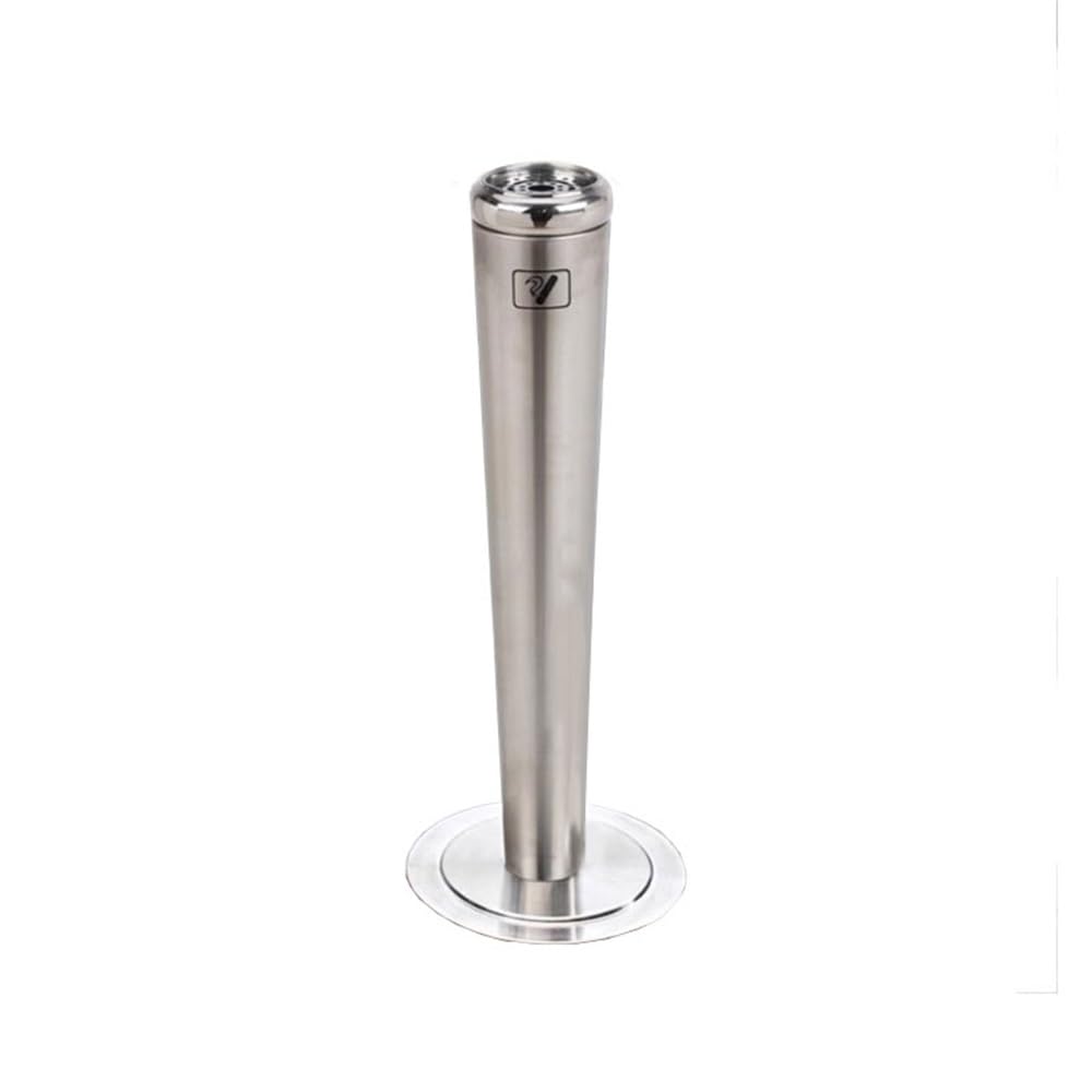 OWOHYG Ashtray Trash Can Cylinder Stainless Steel Ash Extinguishing Column, Outdoor Public Places Vertical Ashtray Outdoor Ashtrays For Cigarettes.Silver