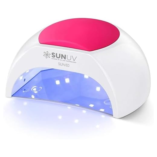 SUNUV Profesional LED UV Lampara Secadora Uñas de Gel, Blanca, Curado Luz en 4 modos para tiempo 10s, 30s, 60s y 90s