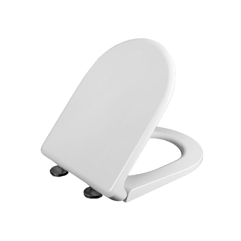 Abattant de toilette à dégagement rapide blanc pour supprimer la corvée de nettoyage
